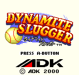 Dynamite Slugger Title Screen